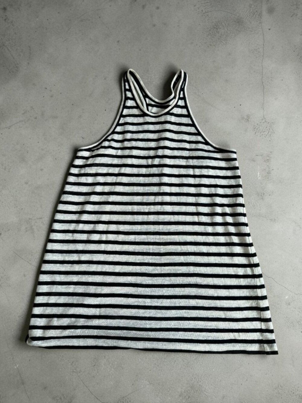 ALEXANDER WANG Black White Striped Tank Top Size XS / S